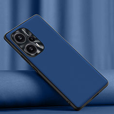 Custodia Lusso Pelle Cover S02 per Xiaomi Poco F5 5G Blu