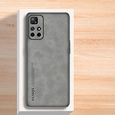 Custodia Lusso Pelle Cover S02 per Xiaomi Poco M4 Pro 5G Grigio