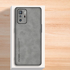 Custodia Lusso Pelle Cover S02 per Xiaomi Poco X3 GT 5G Grigio