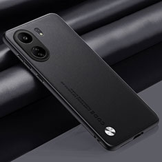 Custodia Lusso Pelle Cover S02 per Xiaomi Redmi 13C Nero