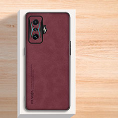 Custodia Lusso Pelle Cover S02 per Xiaomi Redmi K50 Gaming 5G Rosso