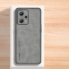 Custodia Lusso Pelle Cover S02 per Xiaomi Redmi Note 11T Pro+ Plus 5G Grigio