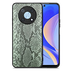 Custodia Lusso Pelle Cover S02D per Huawei Nova Y90 Verde