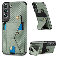 Custodia Lusso Pelle Cover S02D per Samsung Galaxy S21 Plus 5G Verde