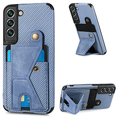 Custodia Lusso Pelle Cover S02D per Samsung Galaxy S23 5G Blu