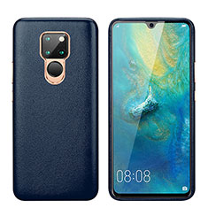 Custodia Lusso Pelle Cover S03 per Huawei Mate 20 Blu