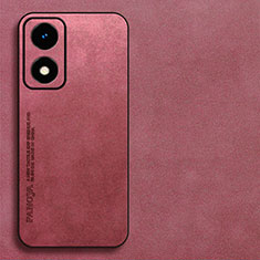 Custodia Lusso Pelle Cover S03 per Oppo A2x 5G Rosso