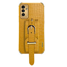 Custodia Lusso Pelle Cover S03 per Samsung Galaxy A13 5G Giallo