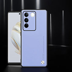 Custodia Lusso Pelle Cover S03 per Vivo V27 Pro 5G Lavanda