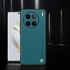 Custodia Lusso Pelle Cover S03 per Vivo X90 Pro+ Plus 5G Verde