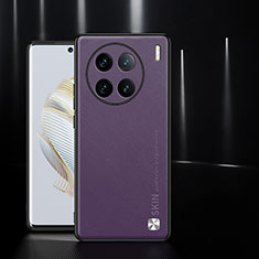 Custodia Lusso Pelle Cover S03 per Vivo X90 Pro+ Plus 5G Viola