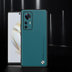 Custodia Lusso Pelle Cover S03 per Xiaomi Mi 12T 5G Verde Notte