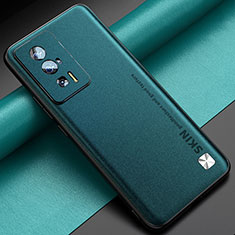 Custodia Lusso Pelle Cover S03 per Xiaomi Poco F5 Pro 5G Verde