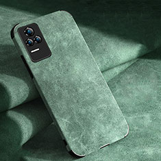 Custodia Lusso Pelle Cover S03 per Xiaomi Redmi K50 5G Verde