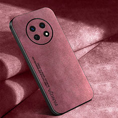 Custodia Lusso Pelle Cover S04 per Oppo A2 Pro 5G Rosso