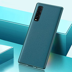 Custodia Lusso Pelle Cover S04 per Oppo Find X2 Verde