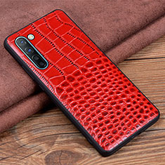 Custodia Lusso Pelle Cover S04 per Oppo K7 5G Rosso