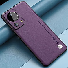 Custodia Lusso Pelle Cover S04 per Xiaomi Civi 2 5G Viola