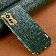 Custodia Lusso Pelle Cover S04 per Xiaomi Mi 12 5G Verde