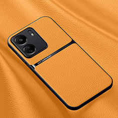 Custodia Lusso Pelle Cover S04 per Xiaomi Poco C65 Giallo