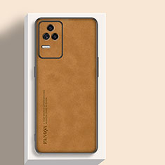 Custodia Lusso Pelle Cover S04 per Xiaomi Redmi K40S 5G Marrone