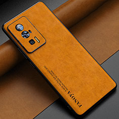 Custodia Lusso Pelle Cover S04 per Xiaomi Redmi K60 5G Arancione