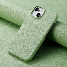 Custodia Lusso Pelle Cover S04D per Apple iPhone 13 Verde