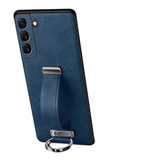 Custodia Lusso Pelle Cover S05 per Samsung Galaxy S21 5G Blu