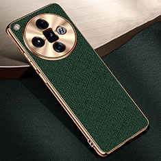 Custodia Lusso Pelle Cover S06 per Oppo Find X7 5G Verde