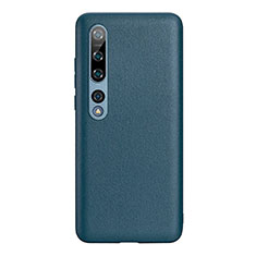 Custodia Lusso Pelle Cover S06 per Xiaomi Mi 10 Blu