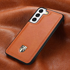 Custodia Lusso Pelle Cover S06D per Samsung Galaxy S21 5G Arancione