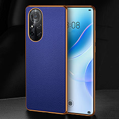 Custodia Lusso Pelle Cover S07 per Huawei Nova 8 Pro 5G Blu