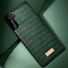 Custodia Lusso Pelle Cover S08 per Samsung Galaxy S23 Plus 5G Verde