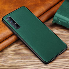 Custodia Lusso Pelle Cover S10 per Oppo Find X2 Neo Verde