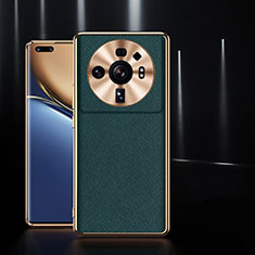 Custodia Lusso Pelle Cover S10 per Xiaomi Mi 12S Ultra 5G Verde Notte