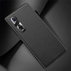 Custodia Lusso Pelle Cover U01 per Oppo Find X2 Pro Nero