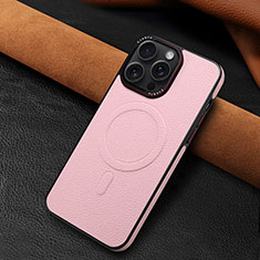 Custodia Lusso Pelle Cover WZ1 per Apple iPhone 15 Pro Max Oro Rosa