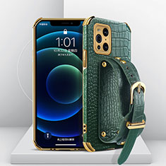 Custodia Lusso Pelle Cover XD1 per Oppo Find X3 Pro 5G Verde