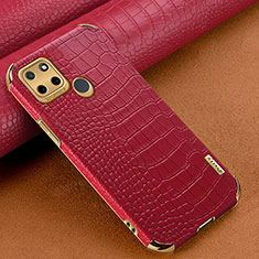 Custodia Lusso Pelle Cover XD1 per Realme C21Y Rosso