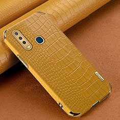 Custodia Lusso Pelle Cover XD1 per Vivo Y11 Giallo