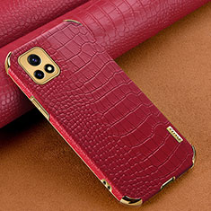 Custodia Lusso Pelle Cover XD1 per Vivo Y31s 5G Rosso