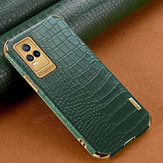 Custodia Lusso Pelle Cover XD1 per Vivo Y73 (2021) Verde