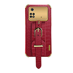 Custodia Lusso Pelle Cover XD1 per Xiaomi Poco M4 Pro 4G Rosso