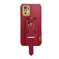 Custodia Lusso Pelle Cover XD1 per Xiaomi Redmi Note 10 4G Rosso