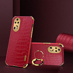 Custodia Lusso Pelle Cover XD2 per Huawei P50 Rosso