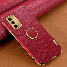 Custodia Lusso Pelle Cover XD2 per Oppo A54 5G Rosso