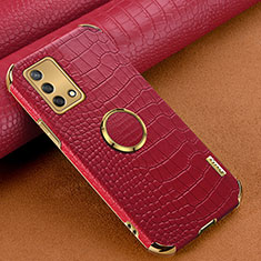 Custodia Lusso Pelle Cover XD2 per Oppo A74 4G Rosso