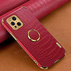 Custodia Lusso Pelle Cover XD2 per Oppo Find X3 Pro 5G Rosso