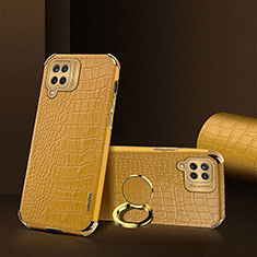 Custodia Lusso Pelle Cover XD2 per Samsung Galaxy A12 5G Giallo