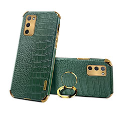 Custodia Lusso Pelle Cover XD3 per Oppo A53s 5G Verde